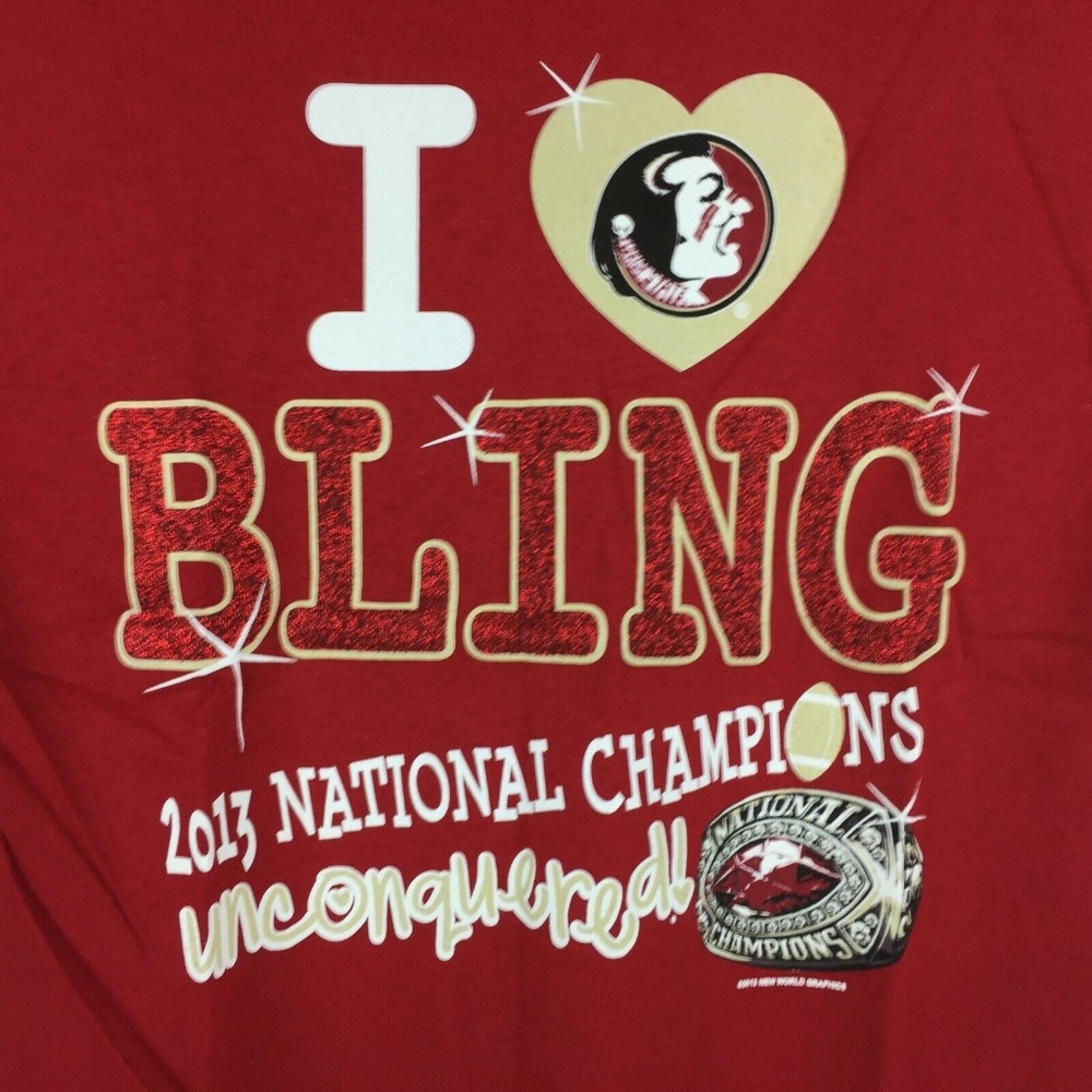 Florida State Seminoles FSU T-Shirt Bling Ring Tee